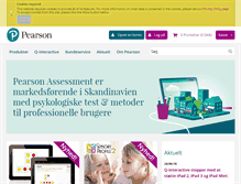 Tablet Screenshot of pearsonassessment.dk